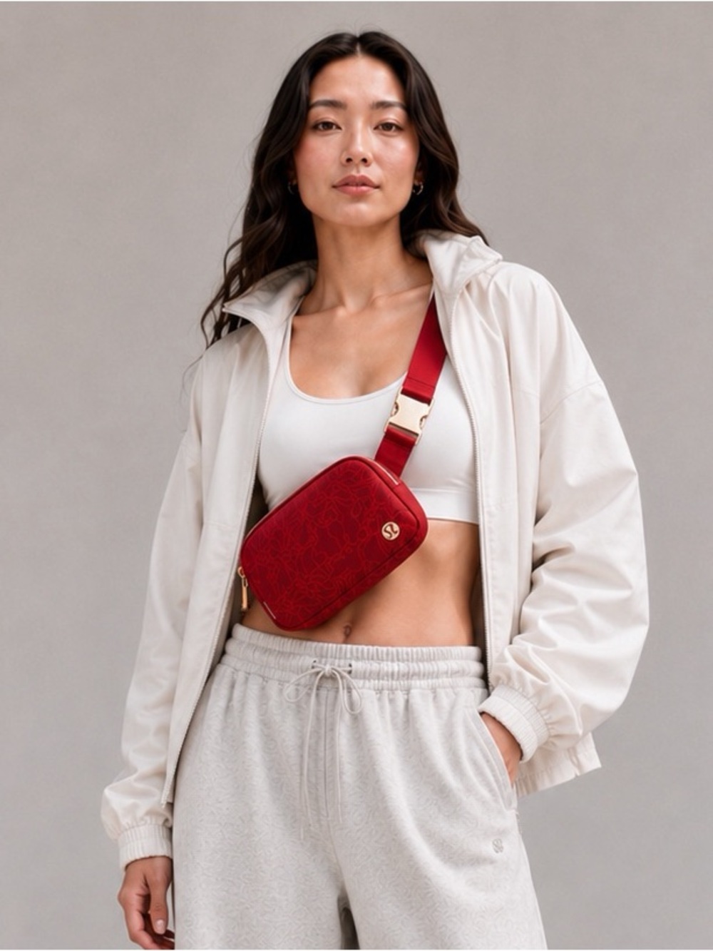 New Lululemon Lunar New Year Everywhere Belt Bag 1L Red Multi/Gold Hardware